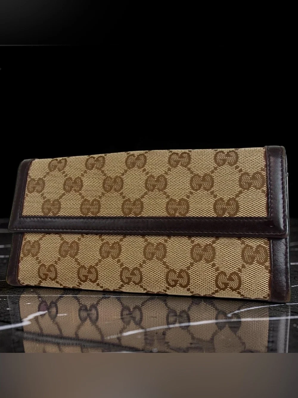 GUCCI Interlocking GG Canvas/Leather Continental Wallet 🤩❤️🔥 - Picture 3 of 12
